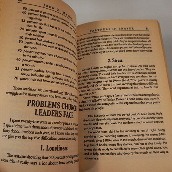 Partners in Prayer John C Maxwell 1996 Paperback Christian Living - Picture 7 of 9
